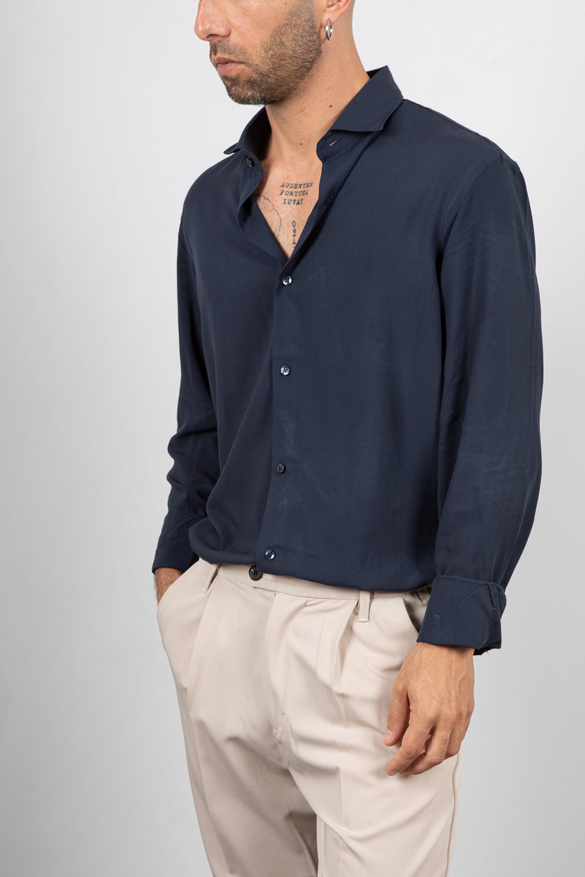 TELAMIRA-VENTURA BLACK shirt 100% VISCOSE 