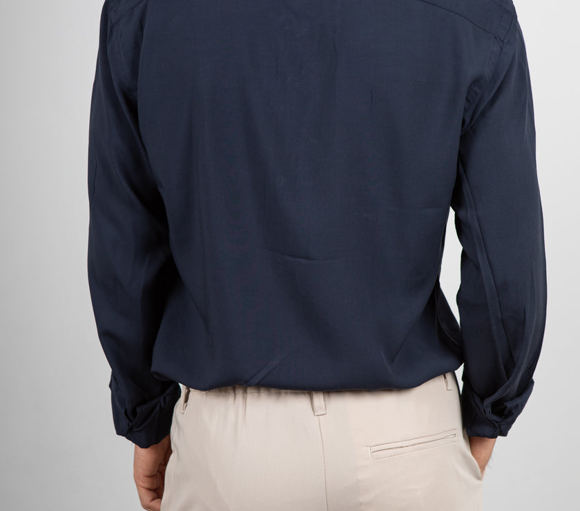 TELAMIRA-VENTURA BLACK shirt 100% VISCOSE 