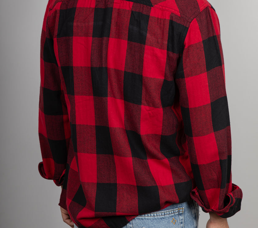 Camicia a quadri LANDEK - ROSSO LPC0205