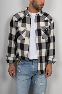 Camicia a quadri LANDEK - NERO LPC0205
