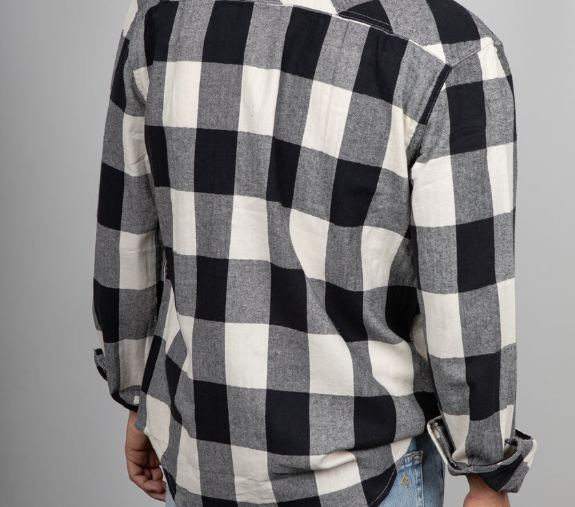 Camicia a quadri LANDEK - NERO LPC0205
