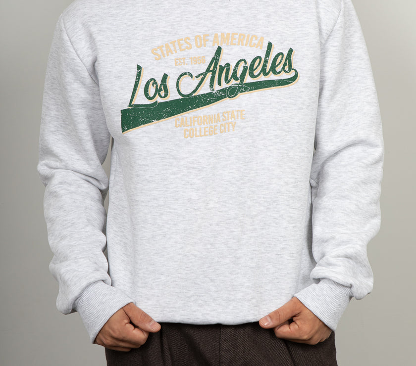 Felpa Los Angeles LANDEK - MELANGE LK2537