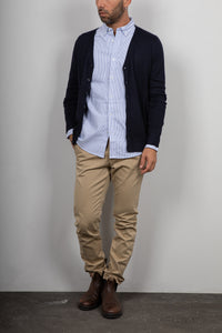 Cardigan in viscosa LANDEK - NAVY LPL211
