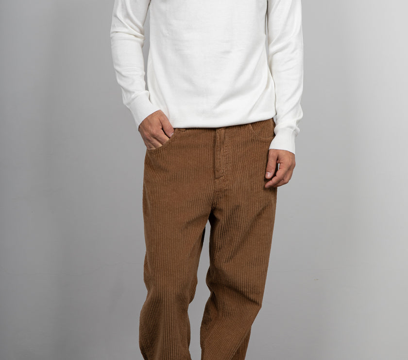 Maglione collo alto in viscosa LANDEK - PANNA L-208