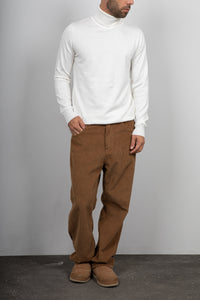 Maglione collo alto in viscosa LANDEK - PANNA L-208