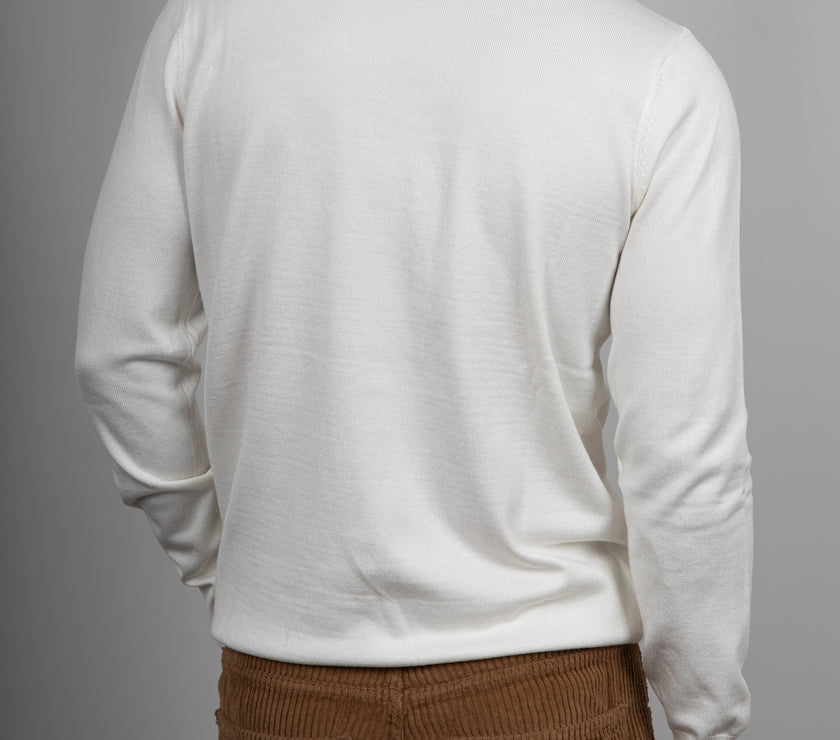 Maglione collo alto in viscosa LANDEK - PANNA L-208