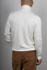Maglione collo alto in viscosa LANDEK - PANNA L-208