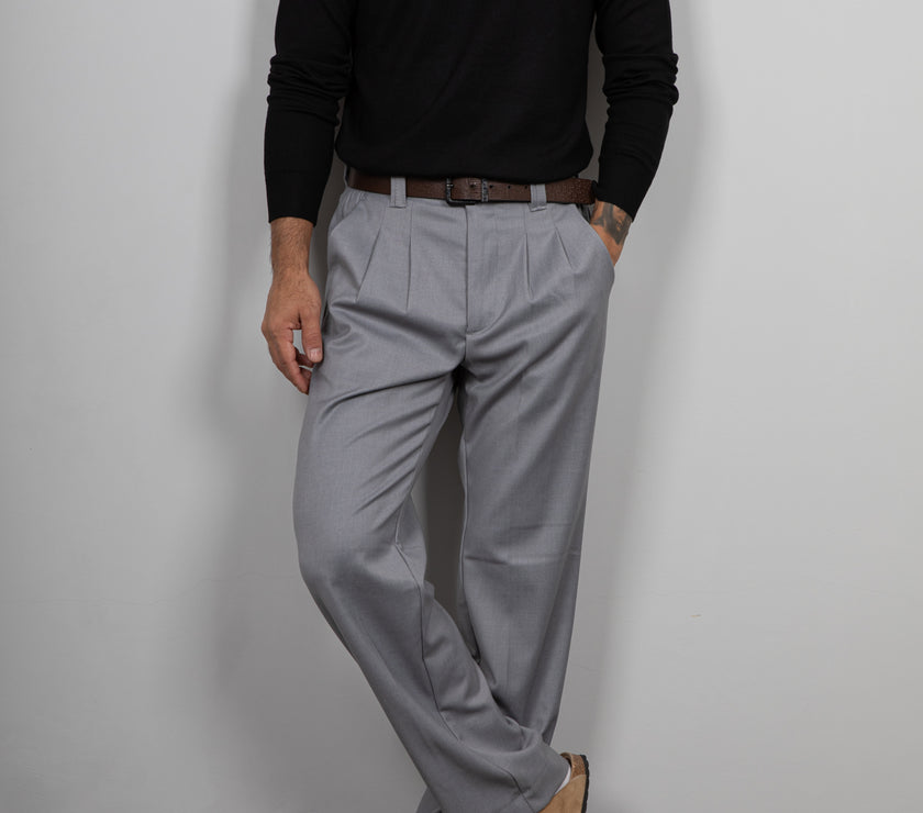 Maglione collo alto in viscosa LANDEK - NERO L-208