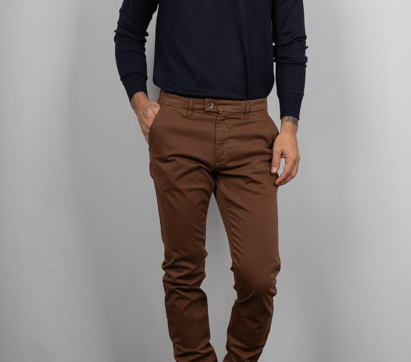 Maglione viscosa scollo a V LANDEK - NAVY L-357