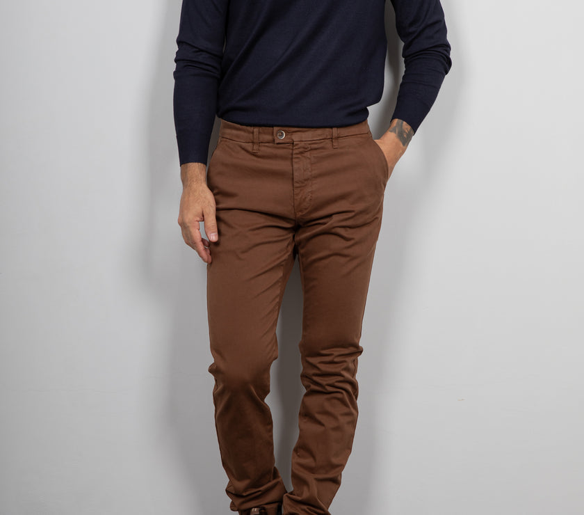 Maglione girocollo in viscosa LANDEK - NAVY L-207