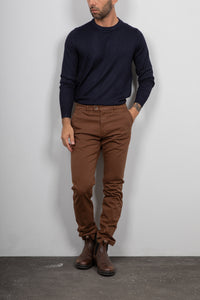 Maglione girocollo in viscosa LANDEK - NAVY L-207