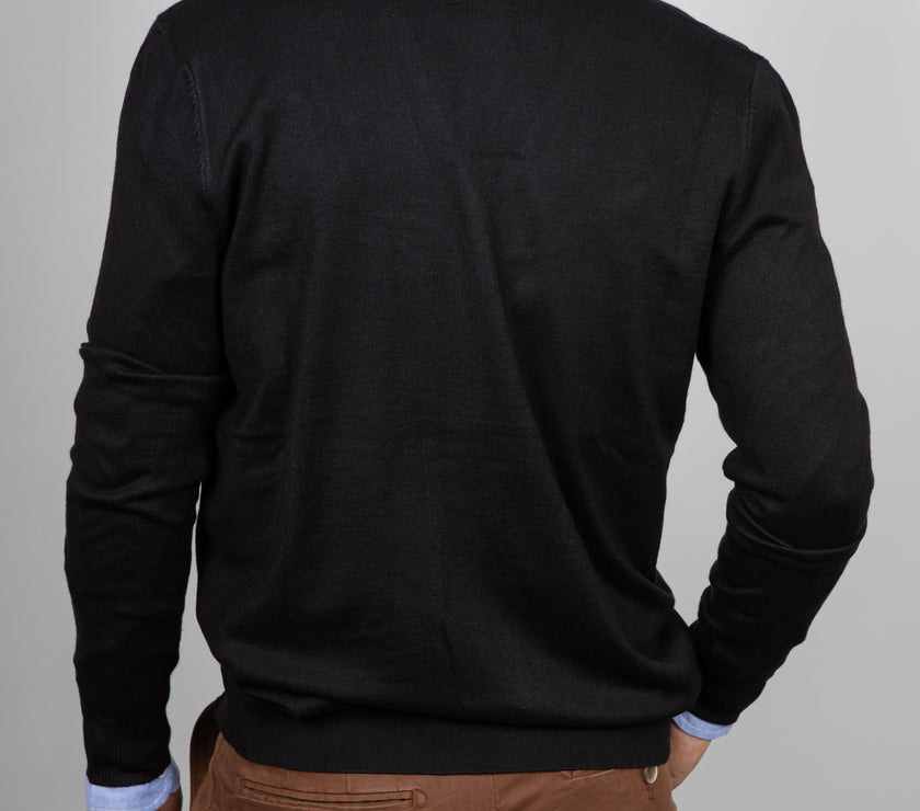 Cardigan in viscosa LANDEK - NERO LPL211