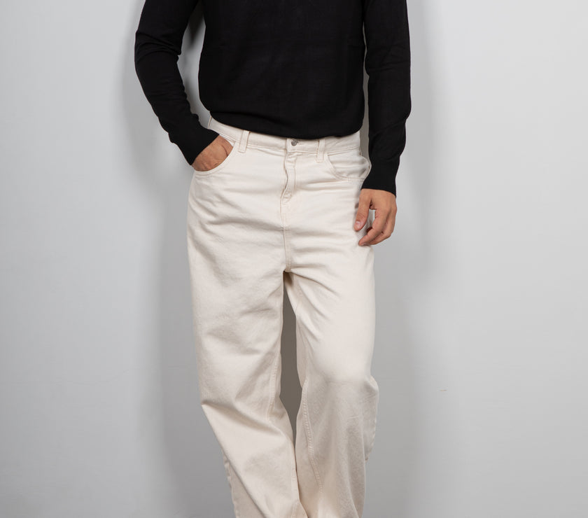Maglione viscosa scollo a V LANDEK - NERO L-357