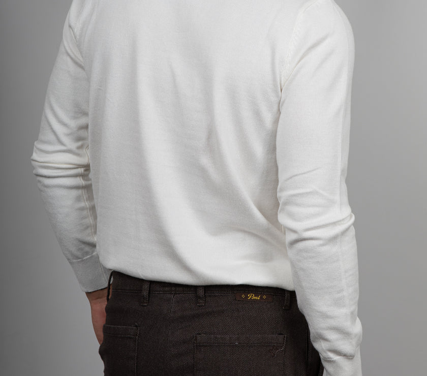 Maglione girocollo in viscosa LANDEK - PANNA L-207