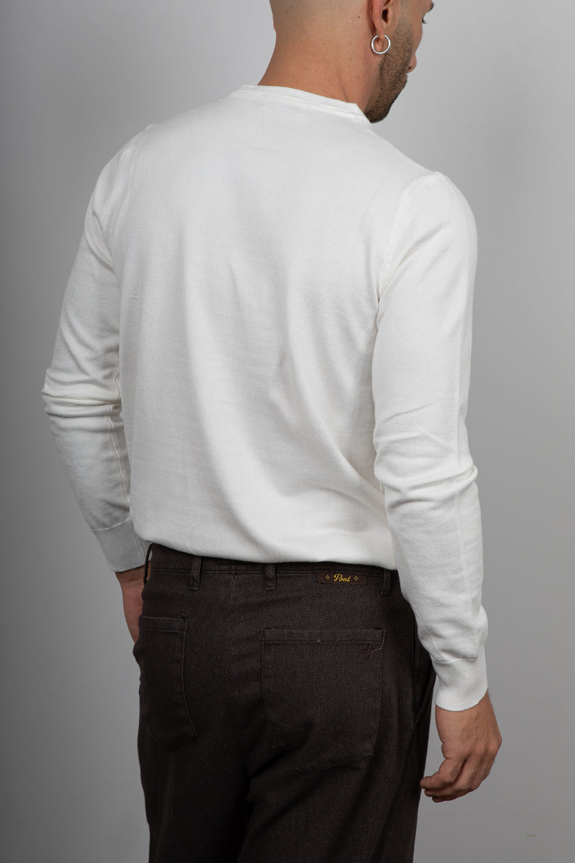 Maglione girocollo in viscosa LANDEK - PANNA L-207