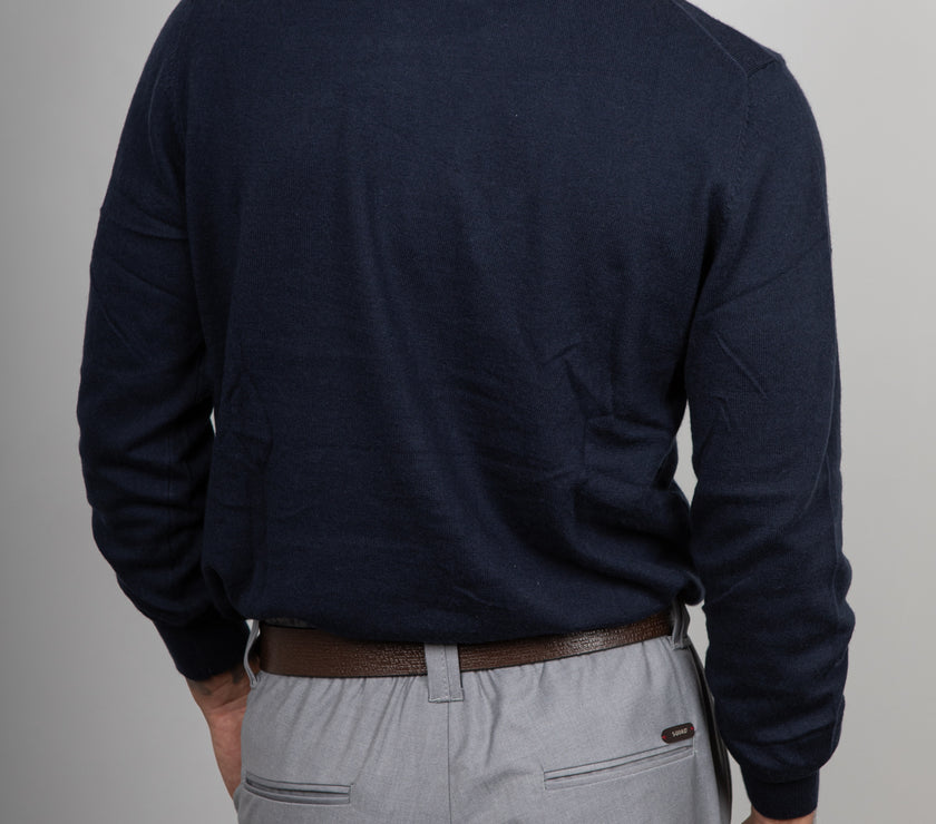 Maglioncino in cotone lino LANDEK - NAVY LP251036A