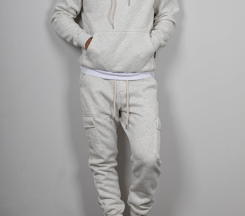 Pantalone  Felpato Cargo TELAMIRA- MELANGE BTF0034