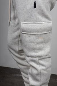 Pantalone  Felpato Cargo TELAMIRA- MELANGE BTF0034