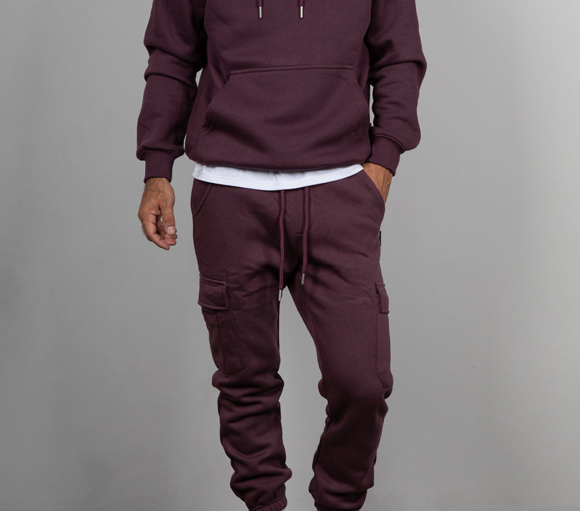 Felpa Cappuccio-BORDEAUX BTF0032