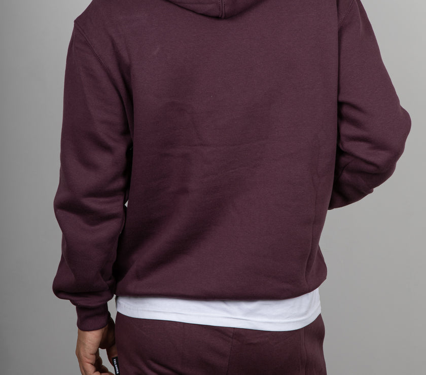 Felpa Cappuccio-BORDEAUX BTF0032