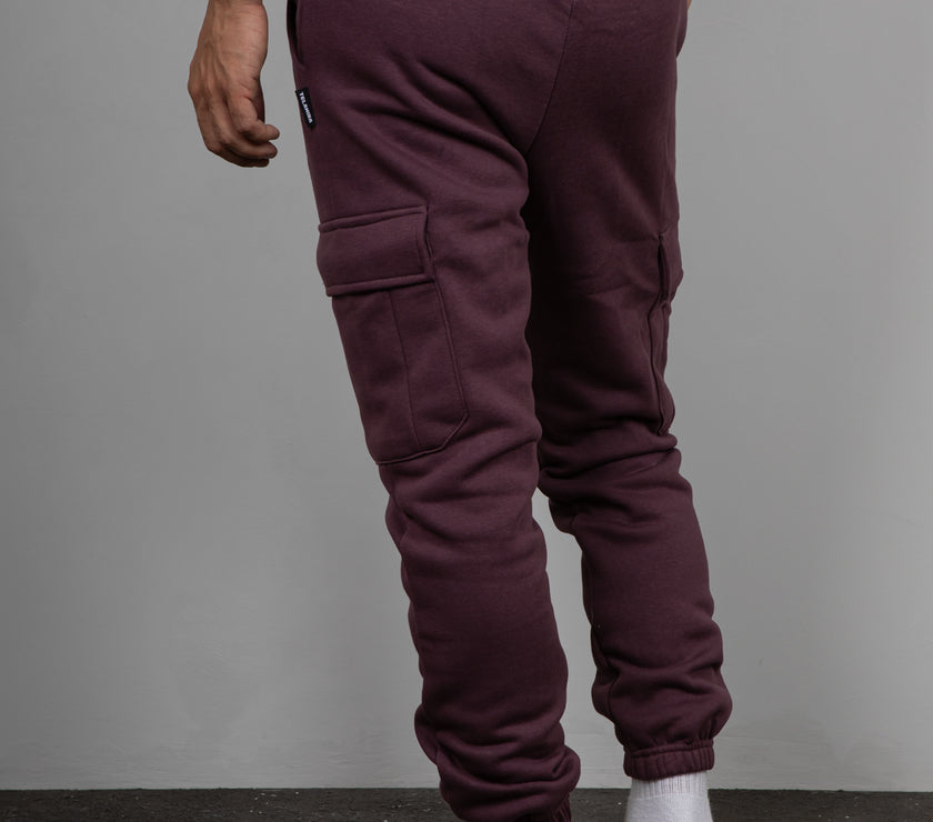 Pantalone  Felpato Cargo TELAMIRA- BORDEAUX BTF0034