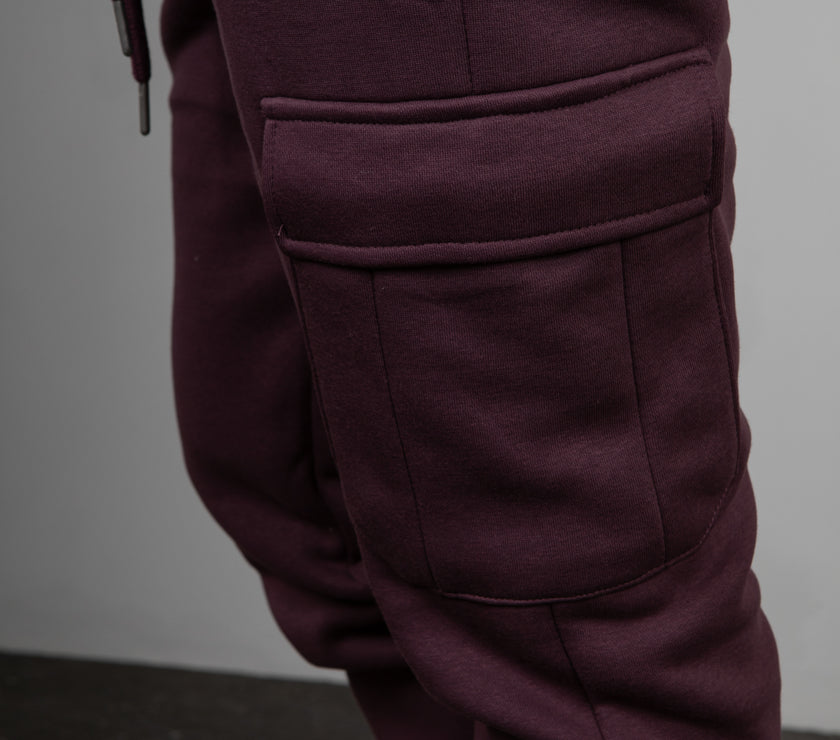 Pantalone  Felpato Cargo TELAMIRA- BORDEAUX BTF0034