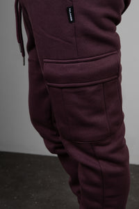 Pantalone  Felpato Cargo TELAMIRA- BORDEAUX BTF0034