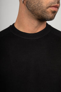 Maglione viscosa costa inglese GIANNI LUPO - BLACK GL35213GZ