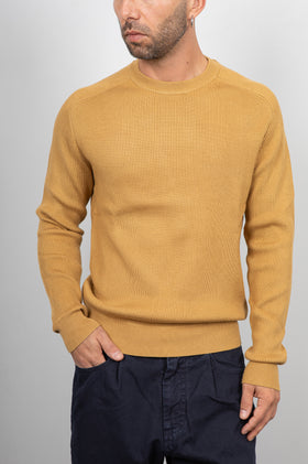 Maglione viscosa costa inglese GIANNI LUPO - SENAPE GL35213GZ