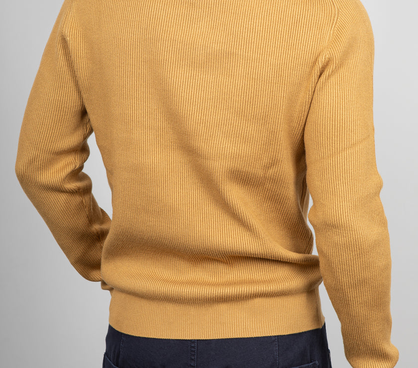 Maglione viscosa costa inglese GIANNI LUPO - SENAPE GL35213GZ