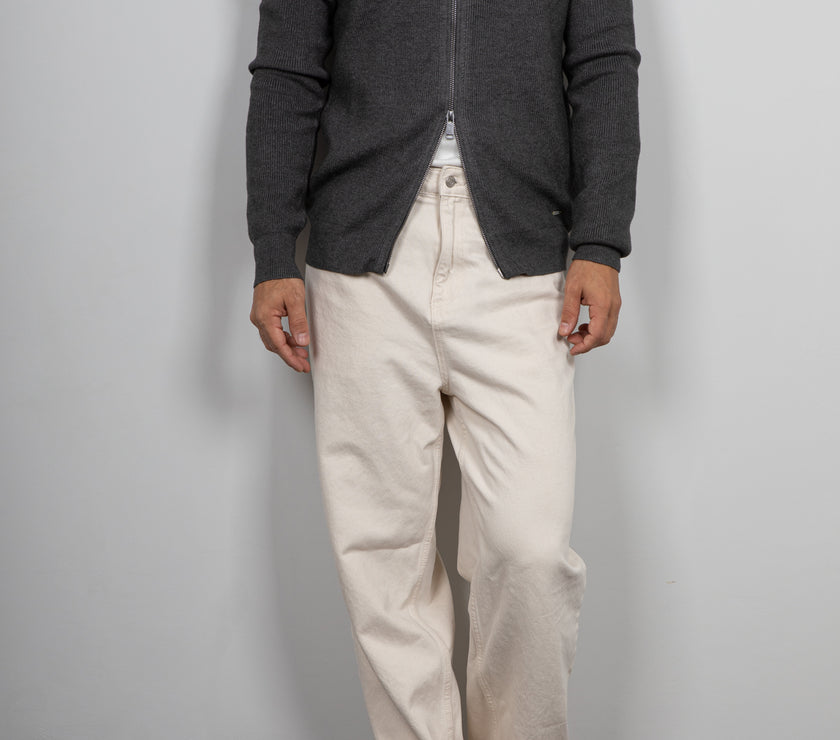 Maglione full zip GIANNI LUPO - DARK GREY GL35152GZ