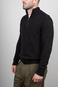 Maglione half zip INDICODE - NERO 35-862