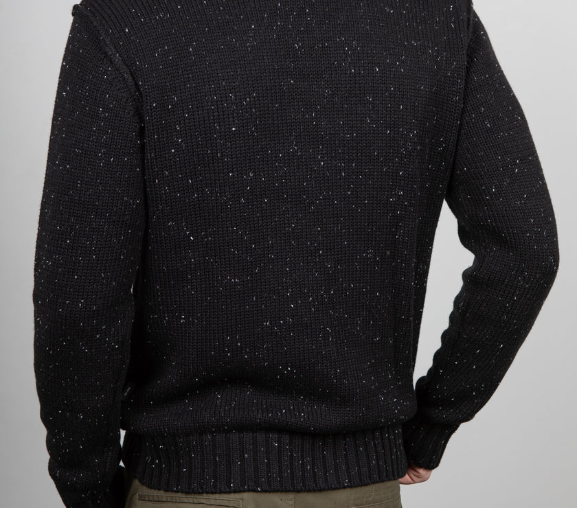 Maglione half zip INDICODE - NERO 35-862