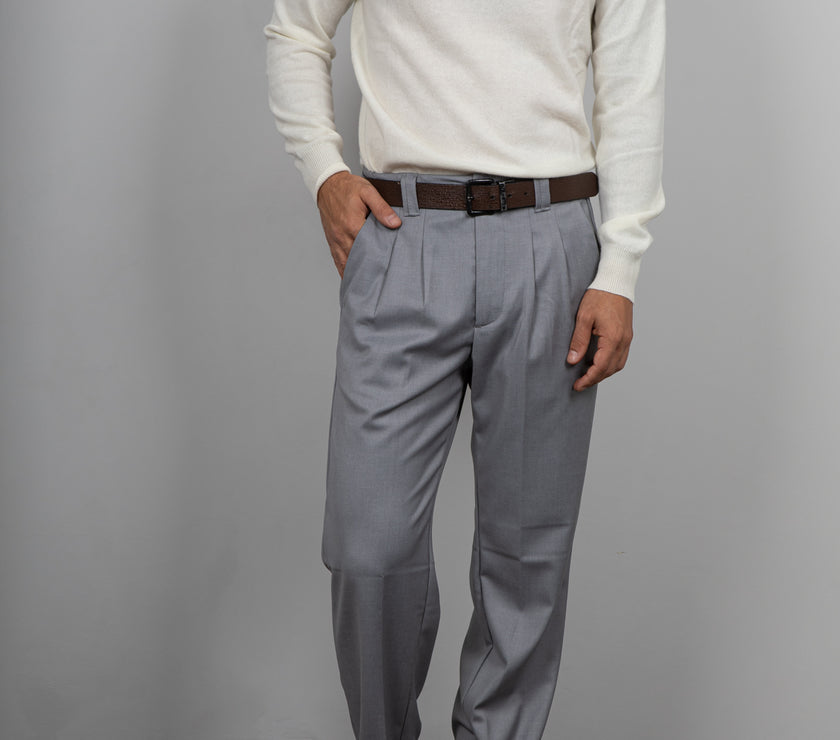 Maglione collo alto cachemire GIANNI LUPO - PANNA GL387S