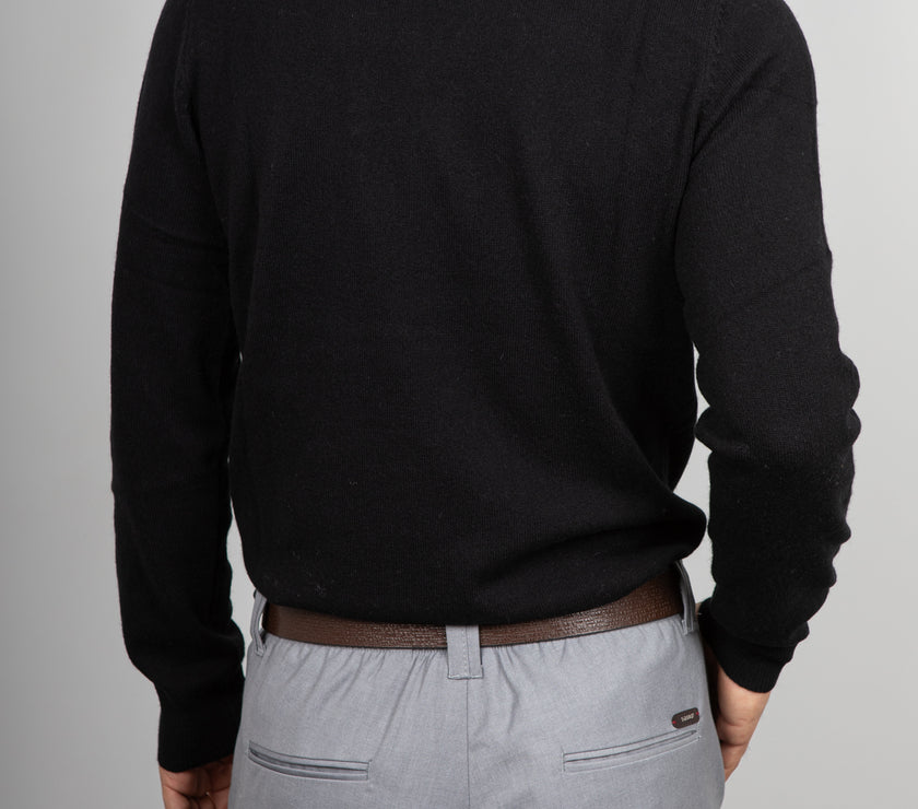 Maglione collo alto cachemire GIANNI LUPO - nero GL387S