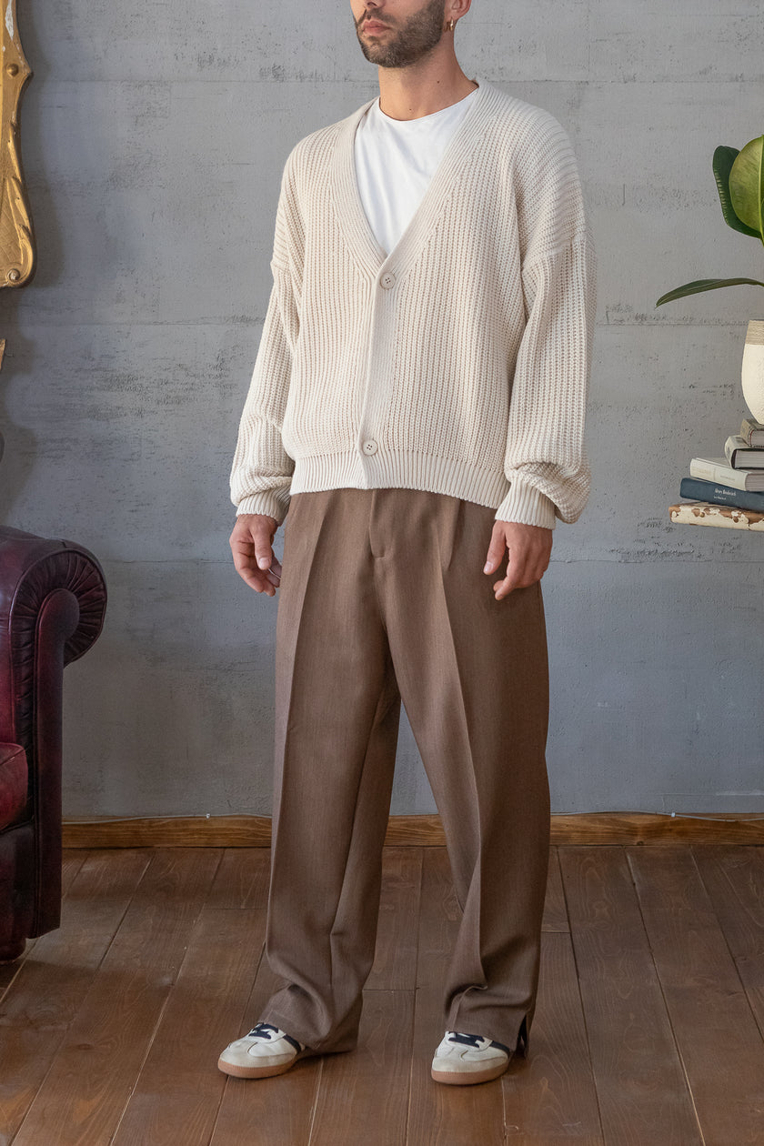 Pantalone palazzo NJB - MARRONE BEK