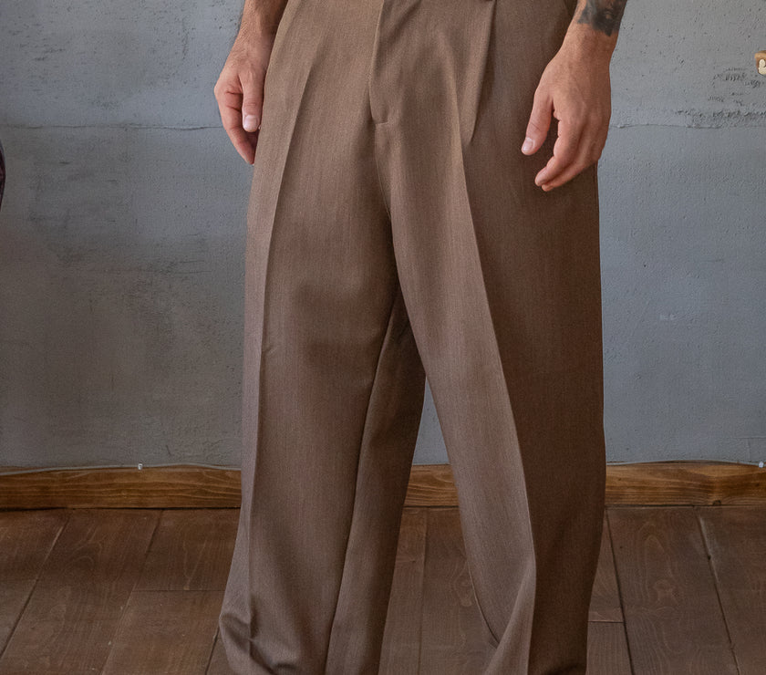 Pantalone palazzo NJB - MARRONE BEK