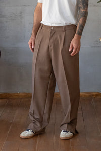 Pantalone palazzo NJB - MARRONE BEK