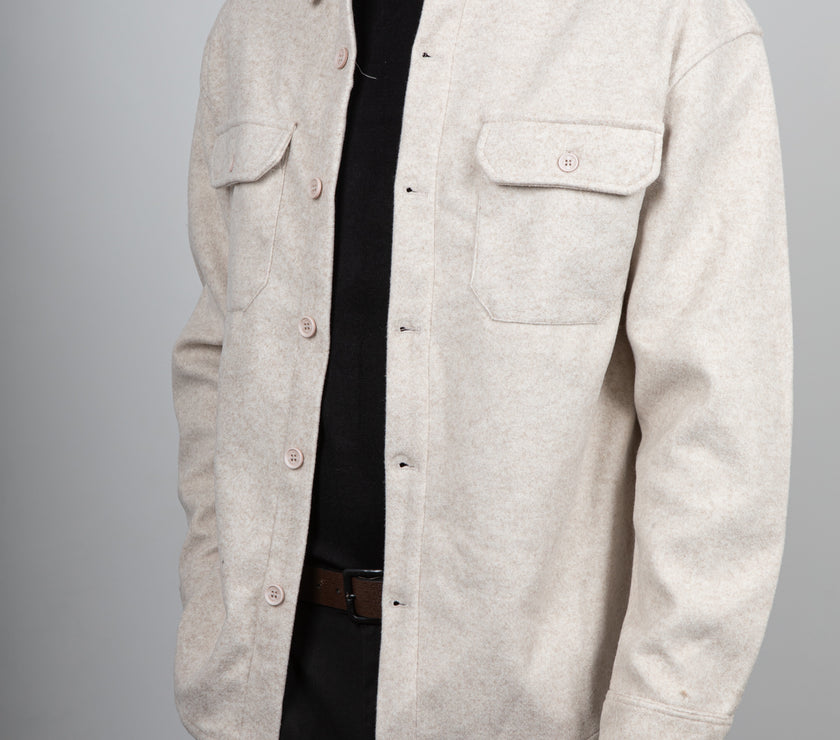 Giacca camicia TELAMIRA  - BEIGE RTC014