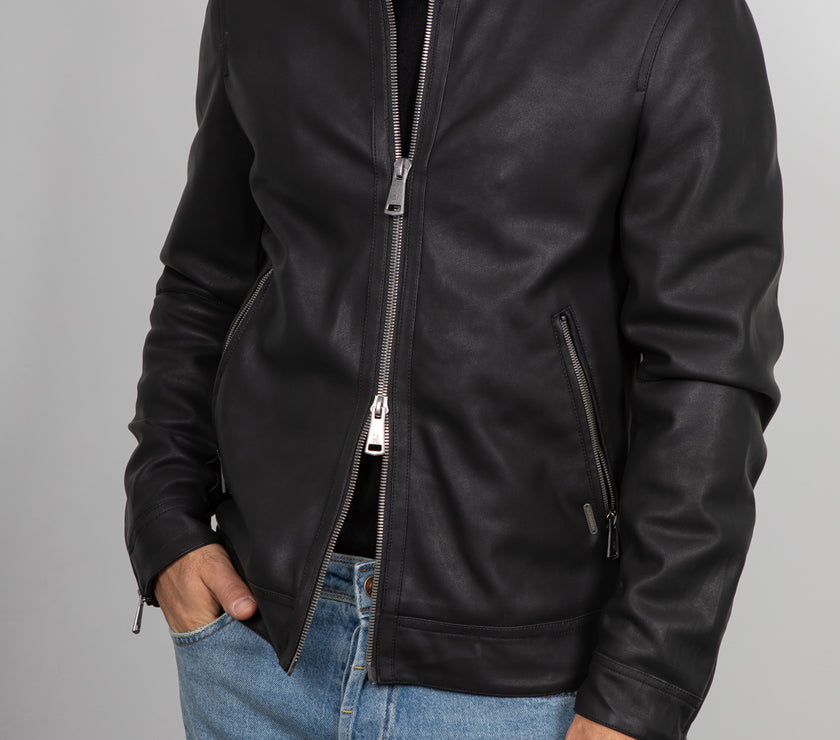 Biker ecopelle GIANNI LUPO - NERO GL9808