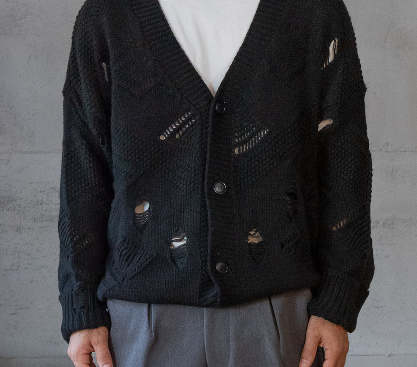 Cardigan rotture - NJB NERO 8113