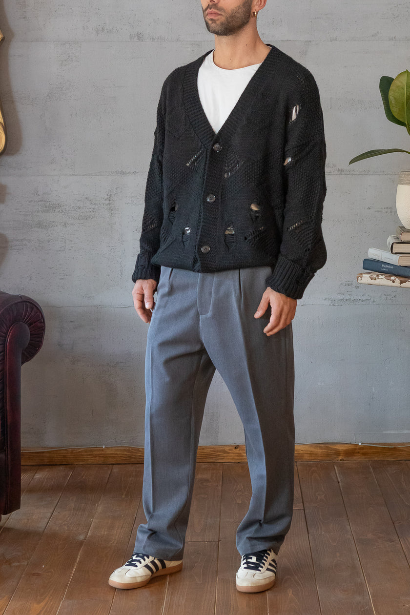 Cardigan rotture - NJB NERO 8113