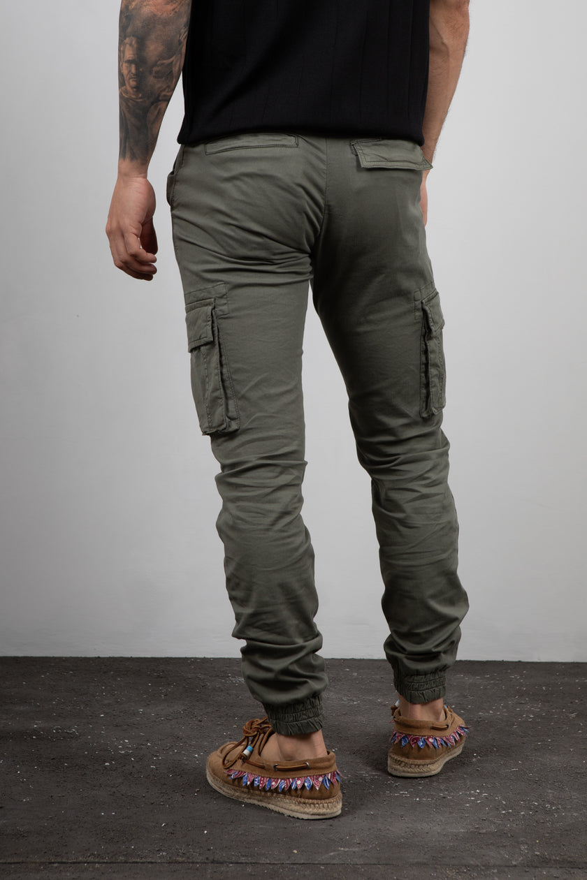 Pantalone cargo SQUAD2 - MILITARE ARGENTATI