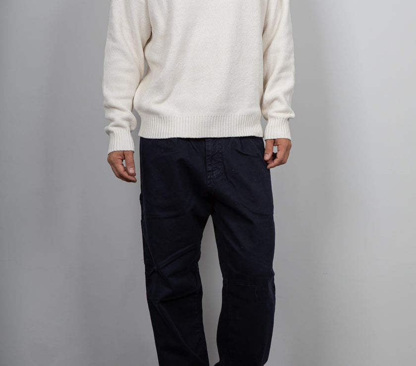Maglione in ciniglia GIANNI LUPO - PANNA GL525S