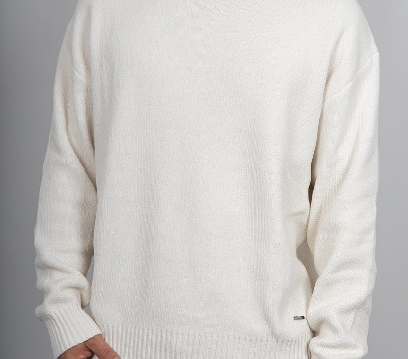 Maglione in ciniglia GIANNI LUPO - PANNA GL525S