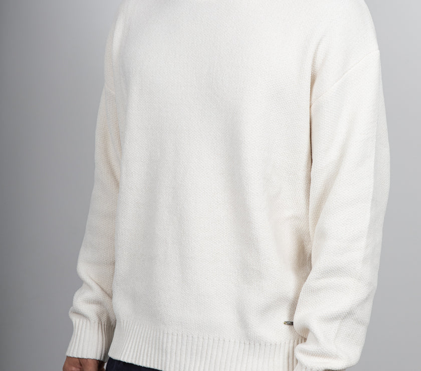 Maglione in ciniglia GIANNI LUPO - PANNA GL525S