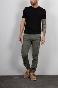 Pantalone cargo SQUAD2 - MILITARE ARGENTATI