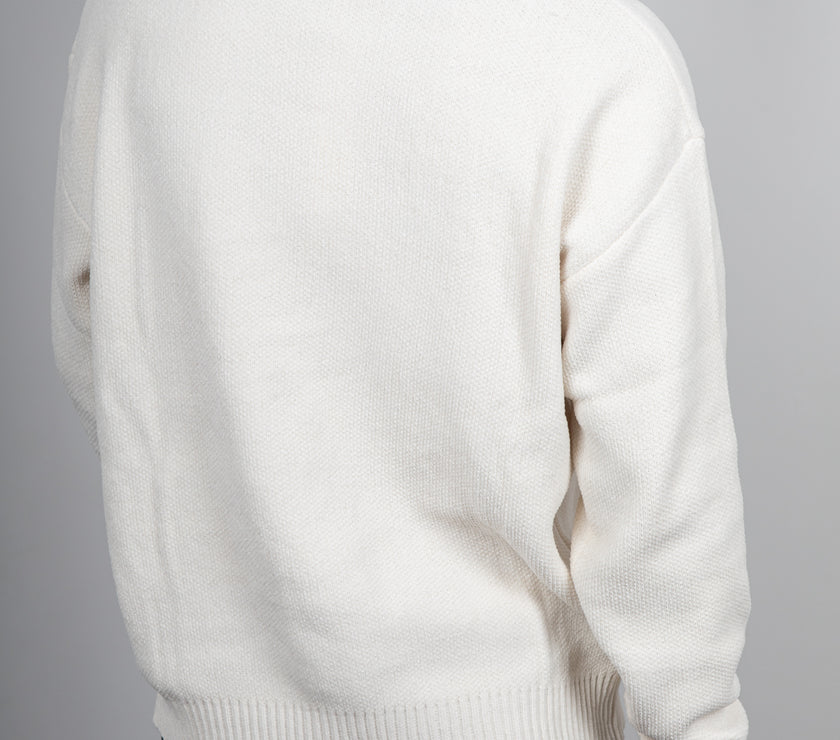 Maglione in ciniglia GIANNI LUPO - PANNA GL525S