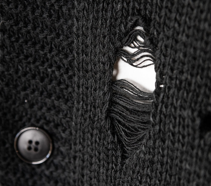Cardigan rotture - NJB NERO 8113