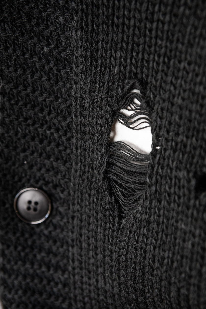 Cardigan rotture - NJB NERO 8113
